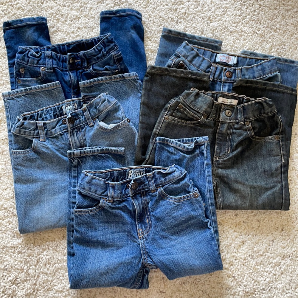 Lot of 5 boys jeans size 4T